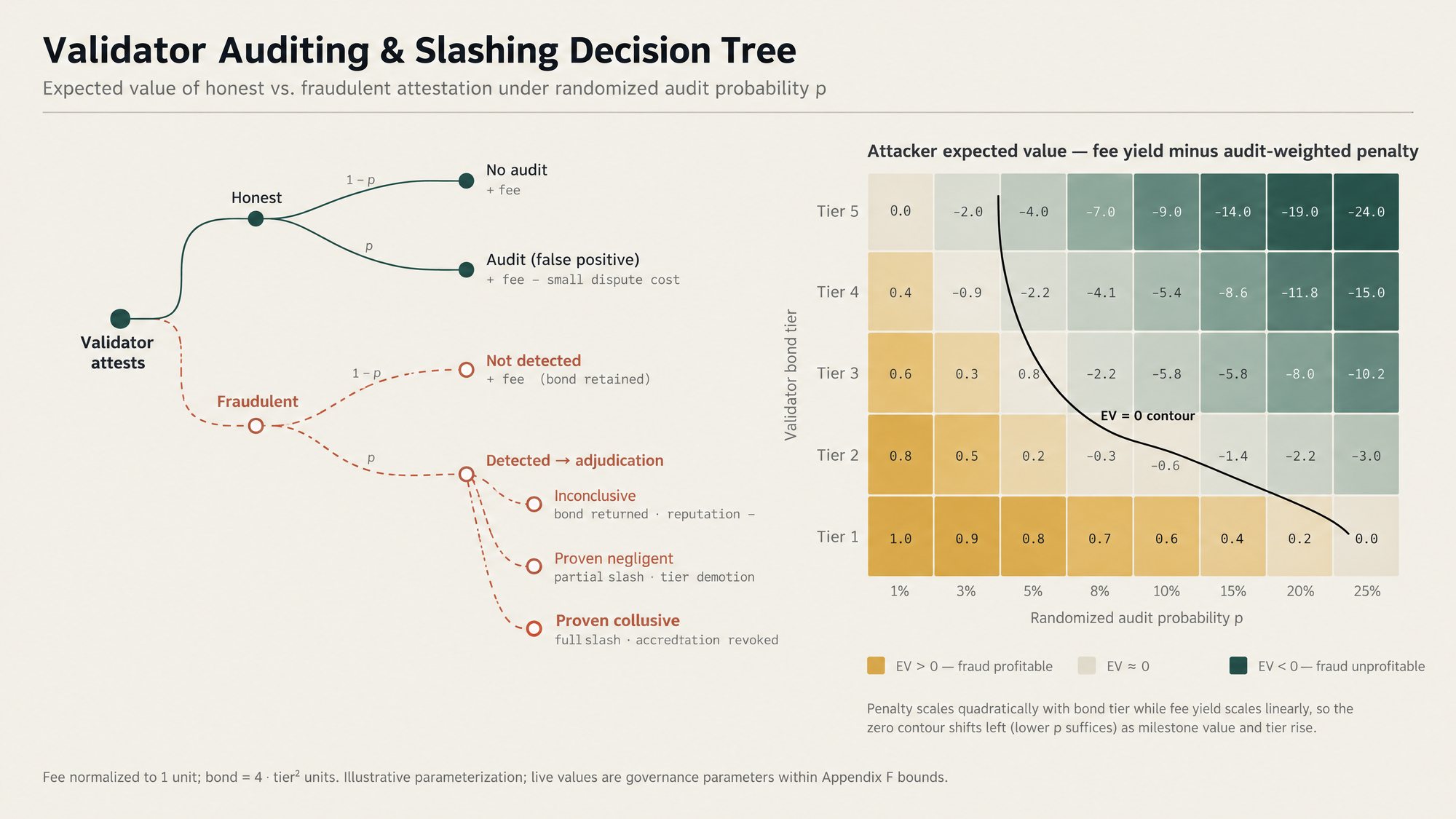 Audit and slashing decision tree